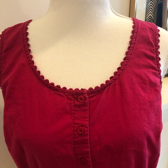 St. John’s Bay Magenta Button Down Sleeveless Top - Size S - Picture 10 of 10